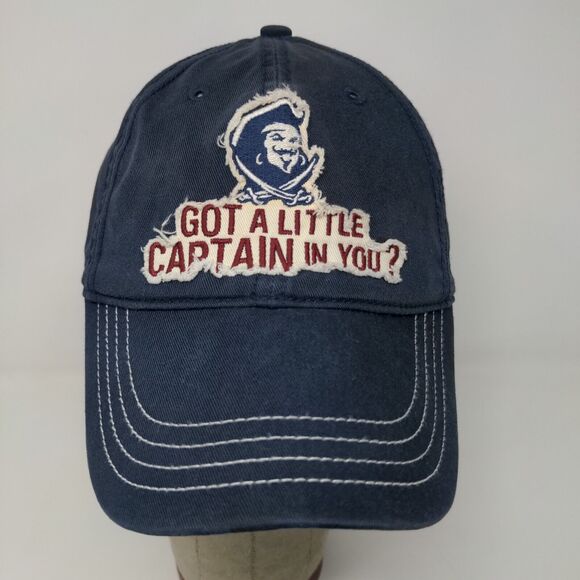 Captain Morgan Rum Mens Hat Blue OSFA Strapback Captain in You Embroidered Logo - Picture 3 of 12